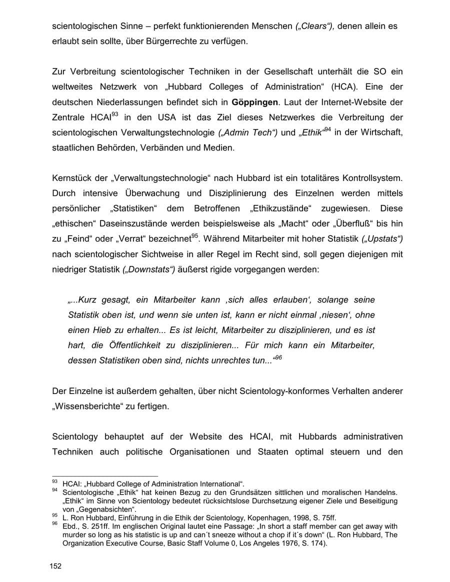 Seite 152 des Verfassungsschutzbericht 2000 Baden-Württemberg