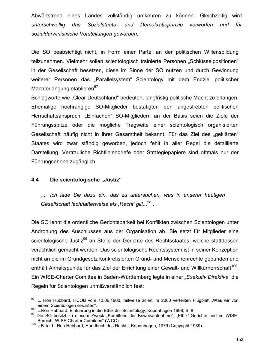Seite 153 des Verfassungsschutzbericht 2000 Baden-Württemberg