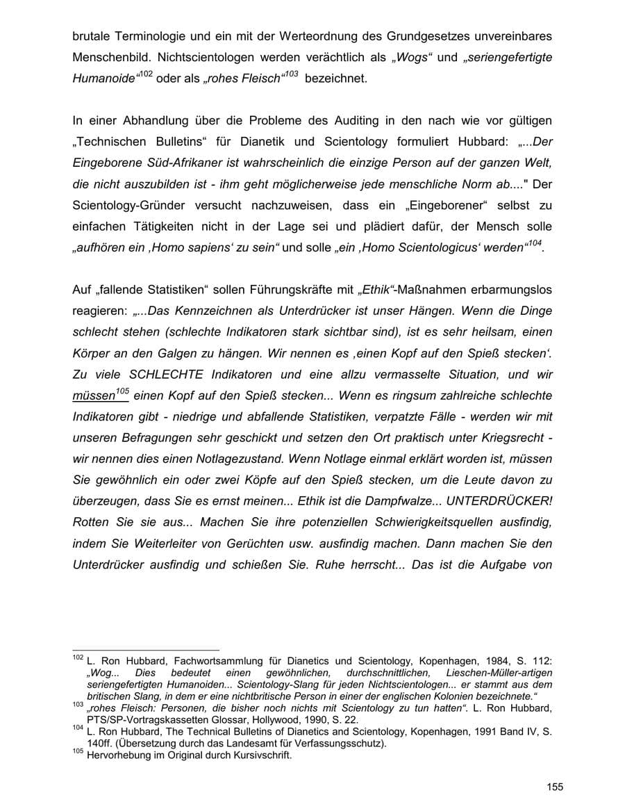 Seite 155 des Verfassungsschutzbericht 2000 Baden-Württemberg