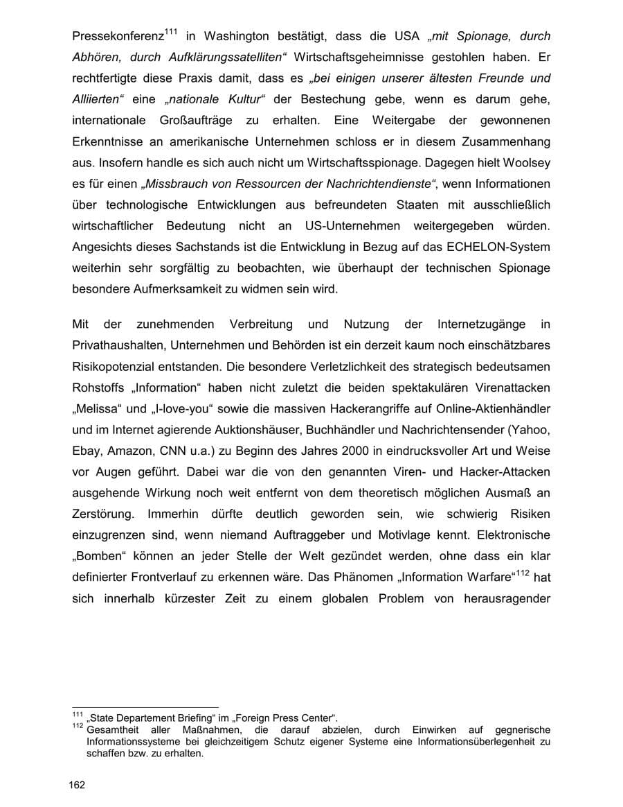Seite 162 des Verfassungsschutzbericht 2000 Baden-Württemberg