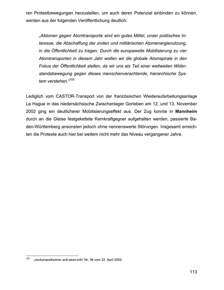 Seite 113 des Verfassungsschutzbericht 2002 Baden-Württemberg