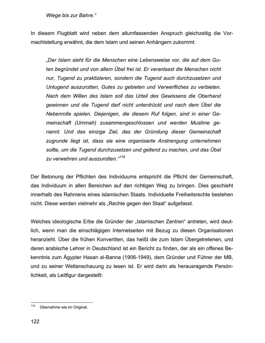 Seite 122 des Verfassungsschutzbericht 2002 Baden-Württemberg