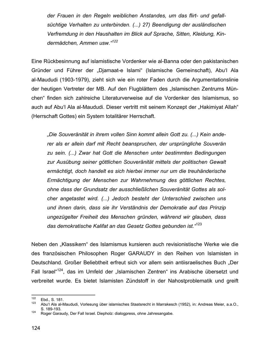 Seite 124 des Verfassungsschutzbericht 2002 Baden-Württemberg