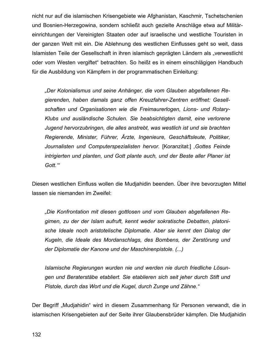 Seite 132 des Verfassungsschutzbericht 2002 Baden-Württemberg