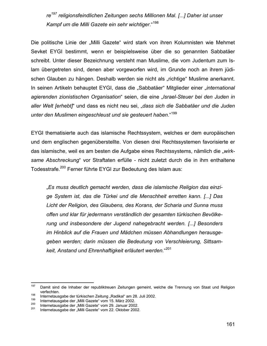 Seite 161 des Verfassungsschutzbericht 2002 Baden-Württemberg