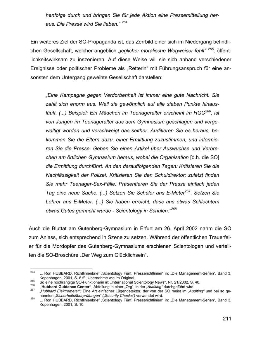 Seite 211 des Verfassungsschutzbericht 2002 Baden-Württemberg