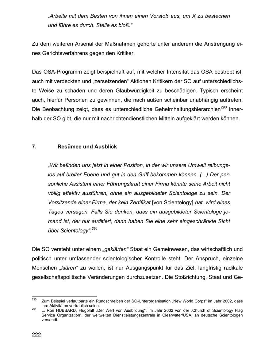 Seite 222 des Verfassungsschutzbericht 2002 Baden-Württemberg