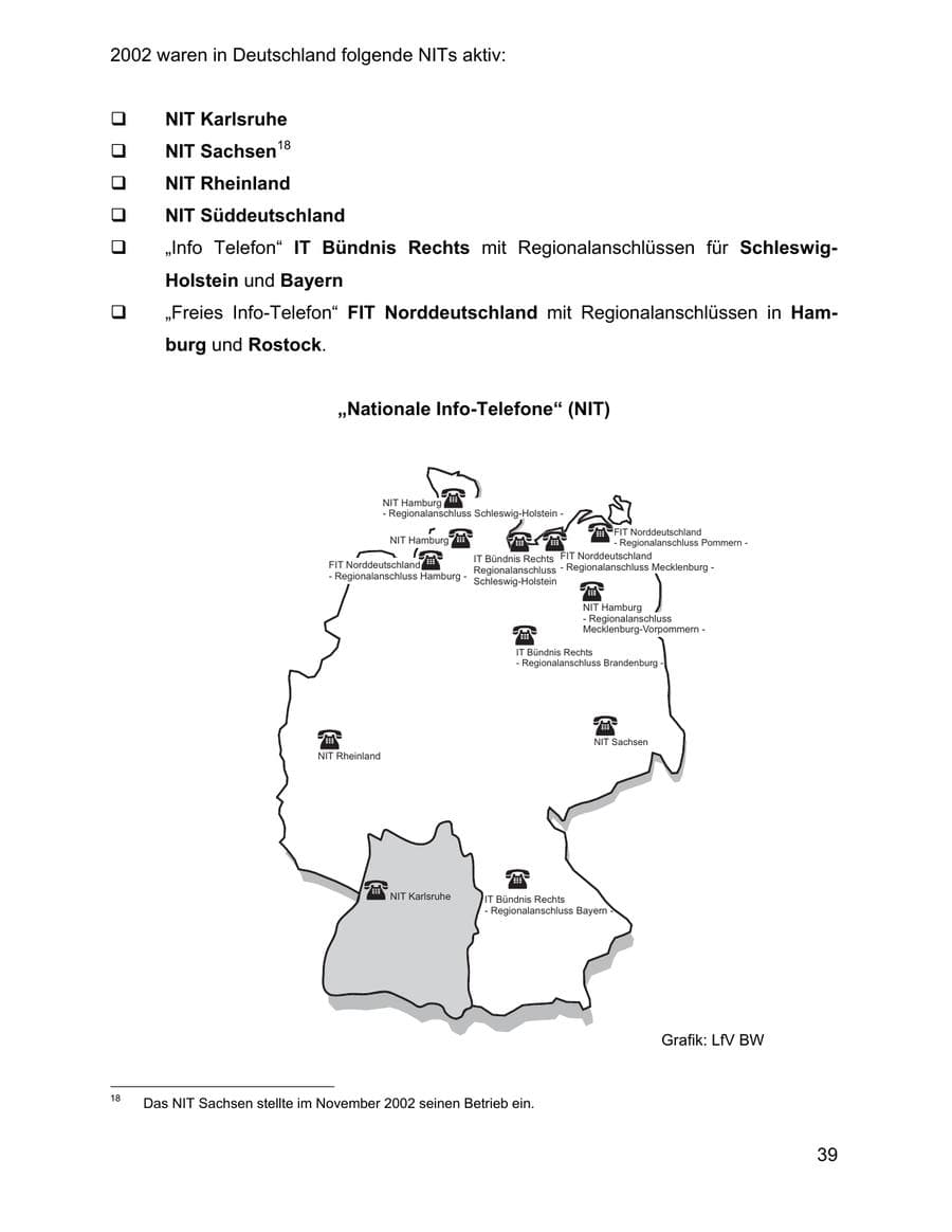 Seite 39 des Verfassungsschutzbericht 2002 Baden-Württemberg
