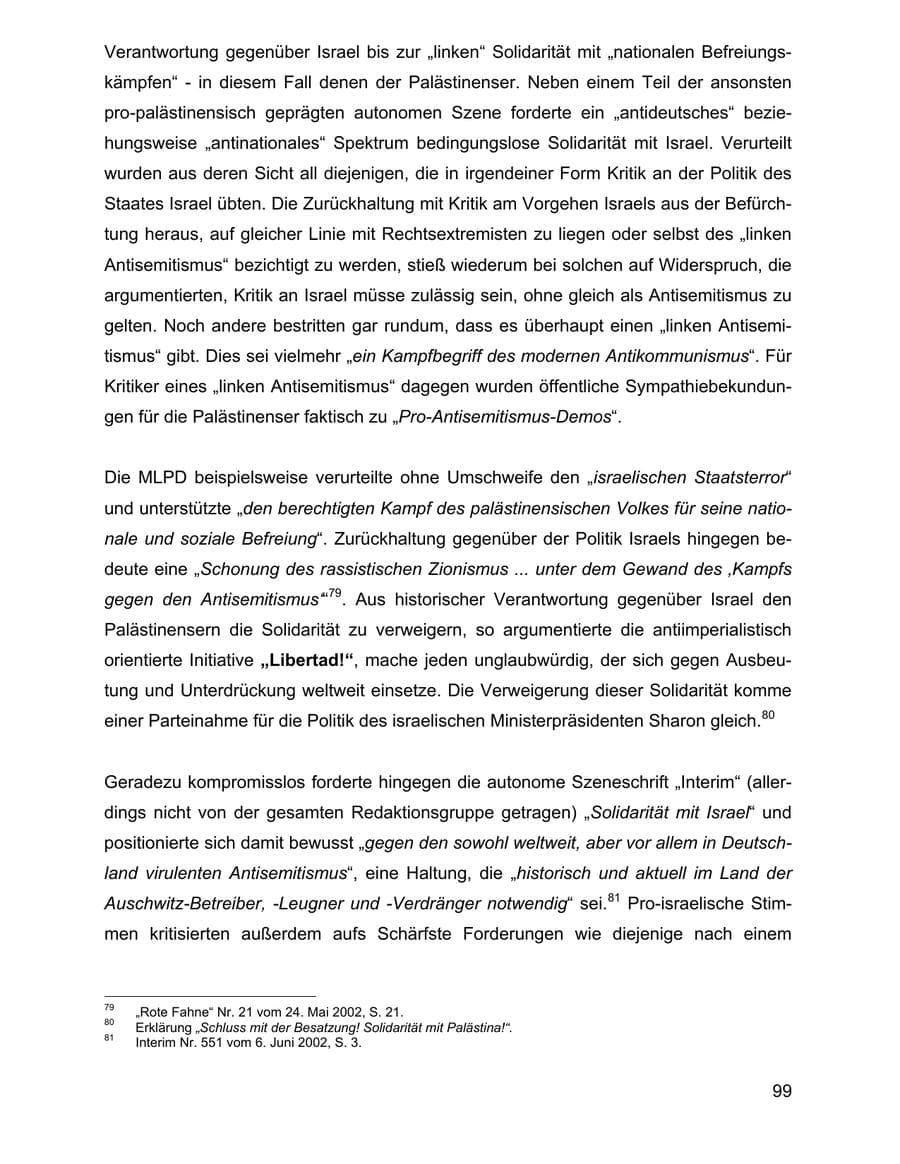 Seite 99 des Verfassungsschutzbericht 2002 Baden-Württemberg