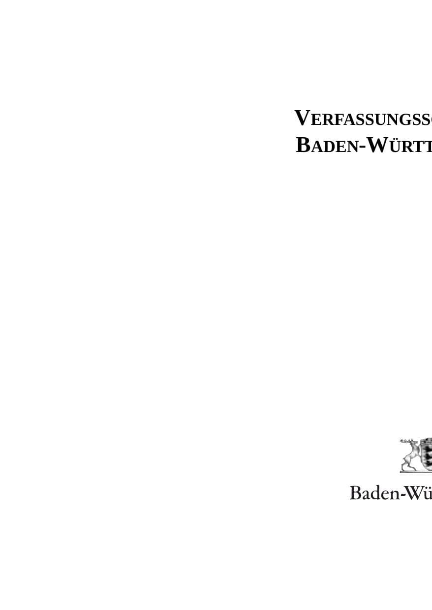 Seite 1 des Verfassungsschutzbericht 2003 Baden-Württemberg