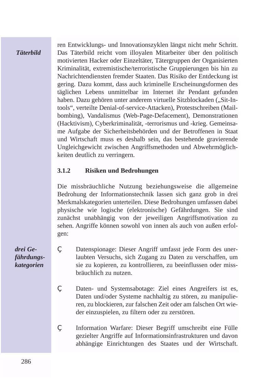 Seite 287 des Verfassungsschutzbericht 2003 Baden-Württemberg