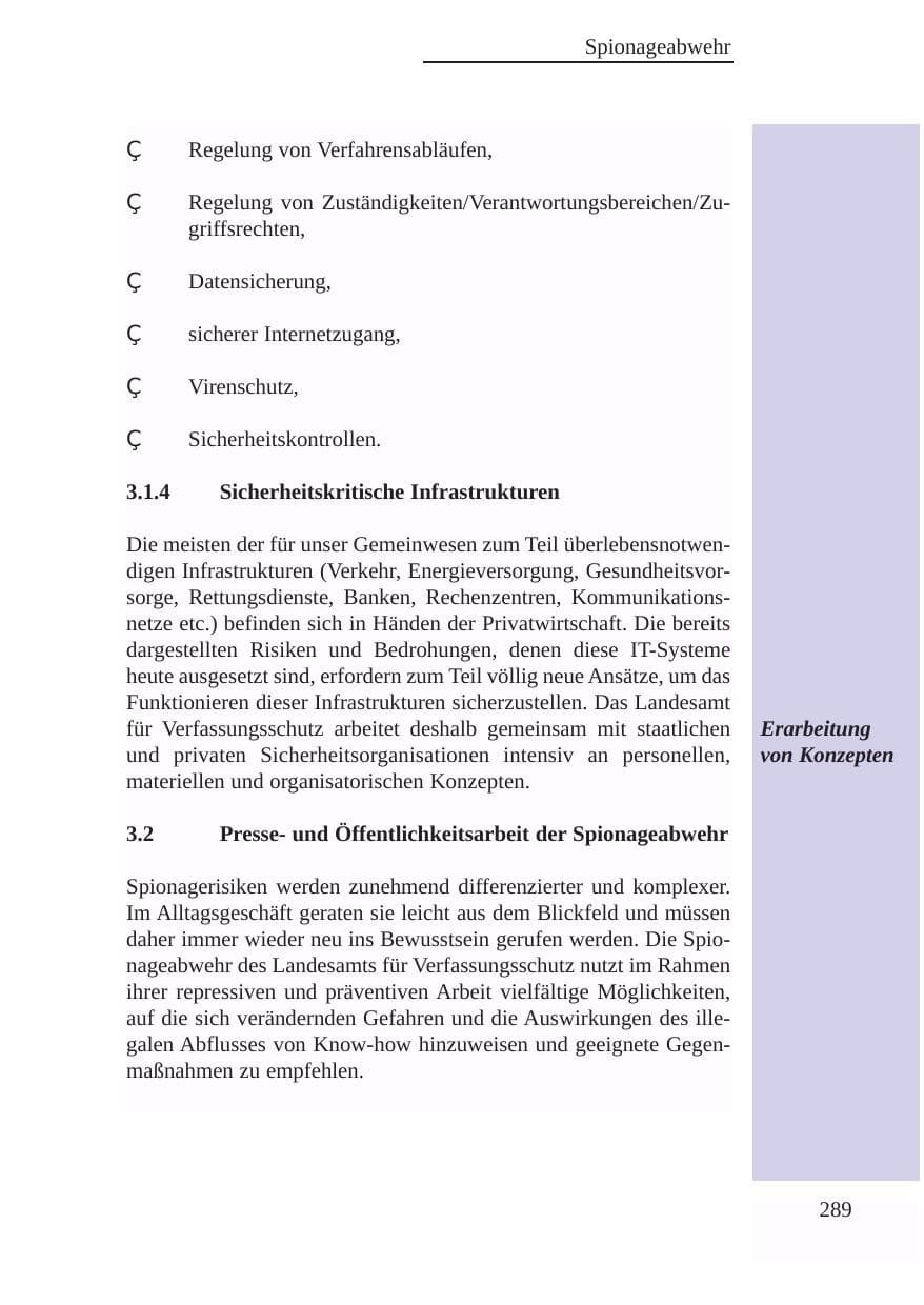Seite 290 des Verfassungsschutzbericht 2003 Baden-Württemberg