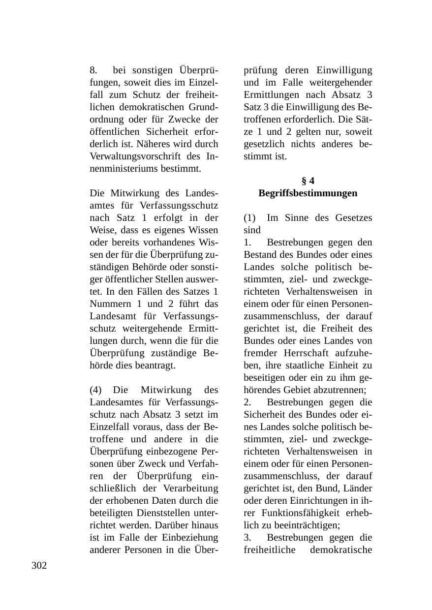 Seite 303 des Verfassungsschutzbericht 2003 Baden-Württemberg