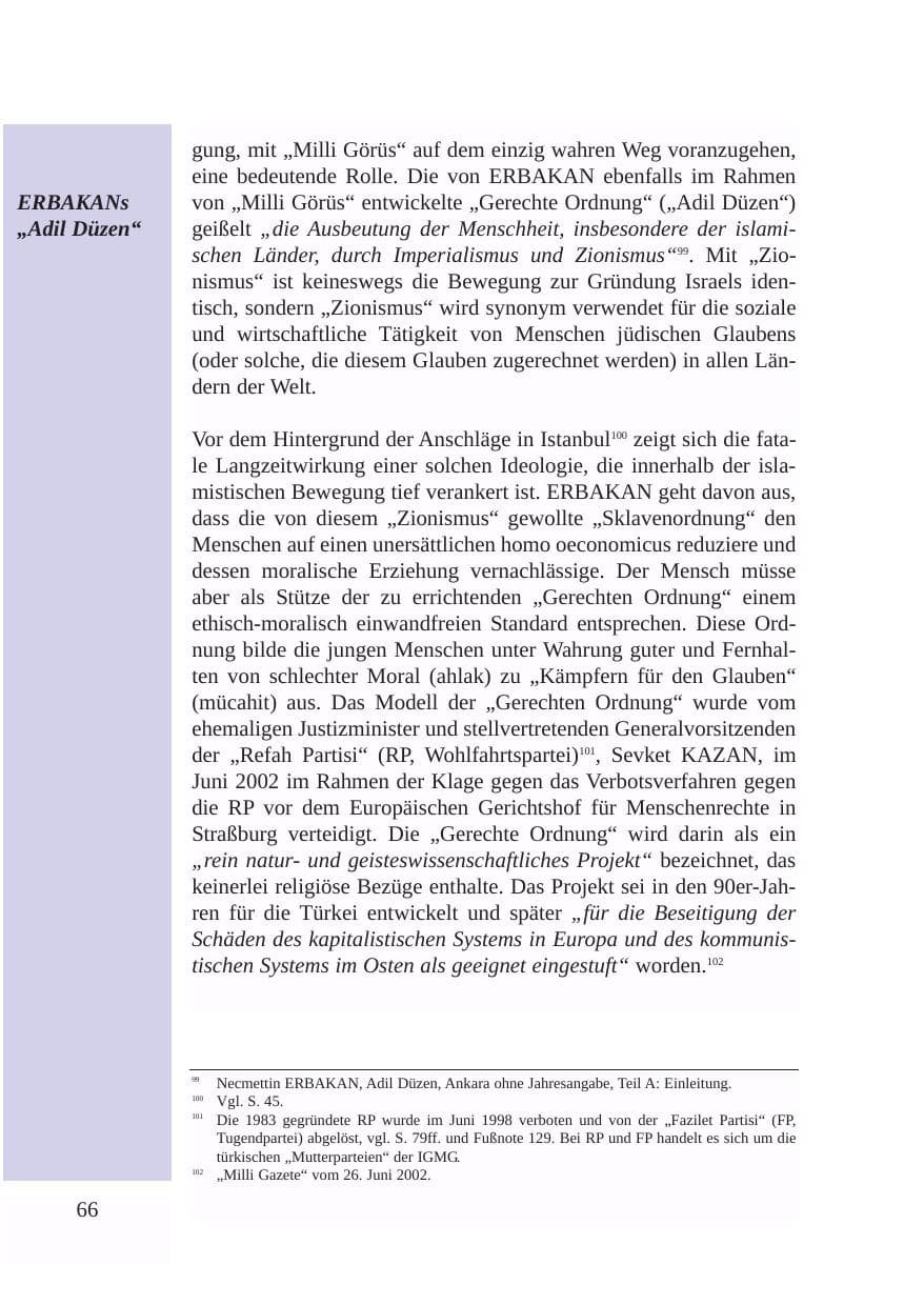 Seite 67 des Verfassungsschutzbericht 2003 Baden-Württemberg