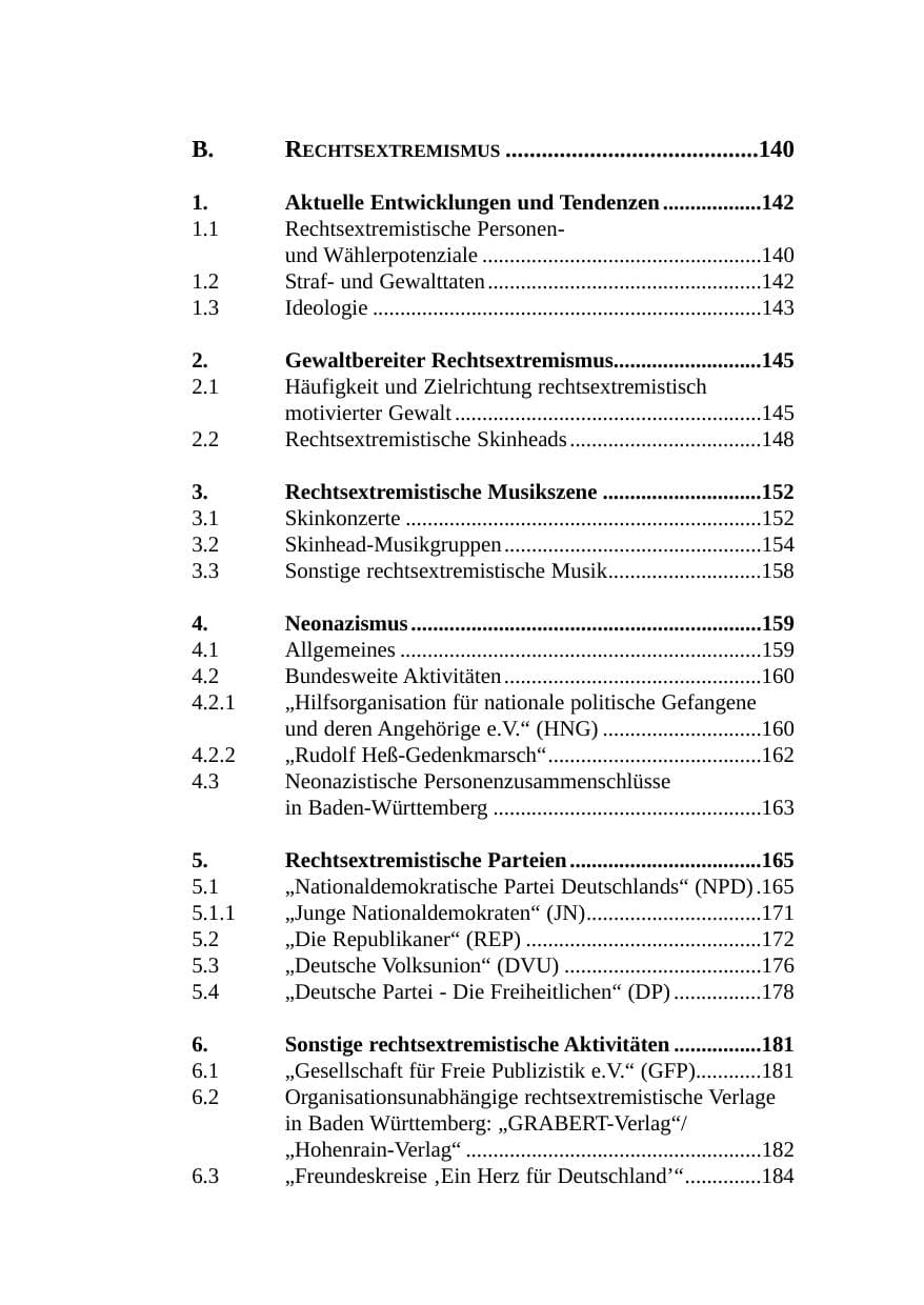 Seite 9 des Verfassungsschutzbericht 2003 Baden-Württemberg