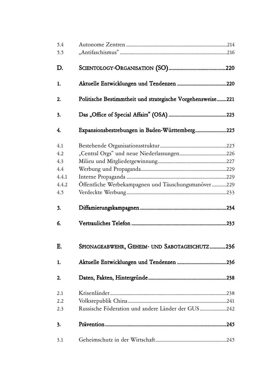 Seite 11 des Verfassungsschutzbericht 2004 Baden-Württemberg