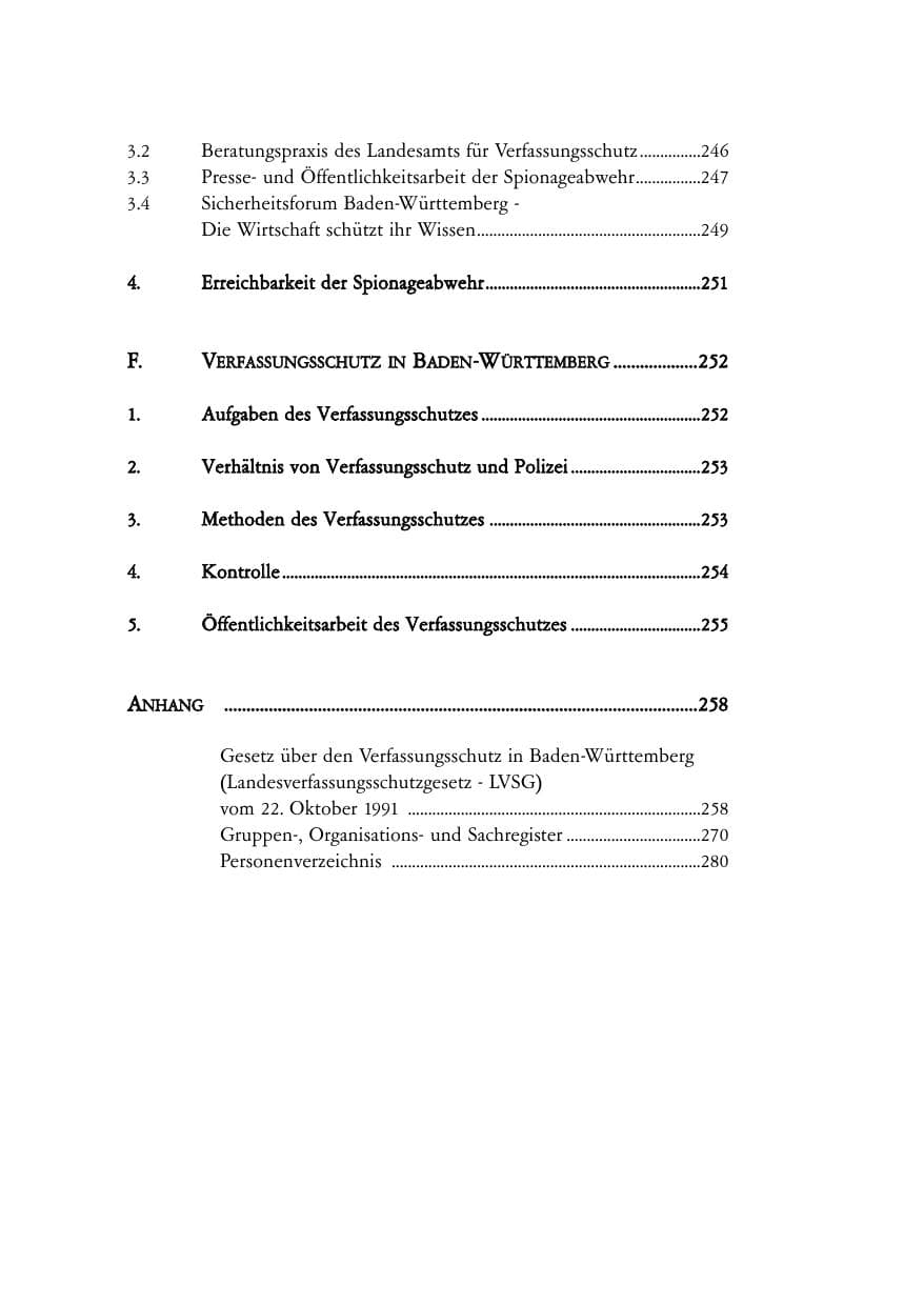 Seite 12 des Verfassungsschutzbericht 2004 Baden-Württemberg