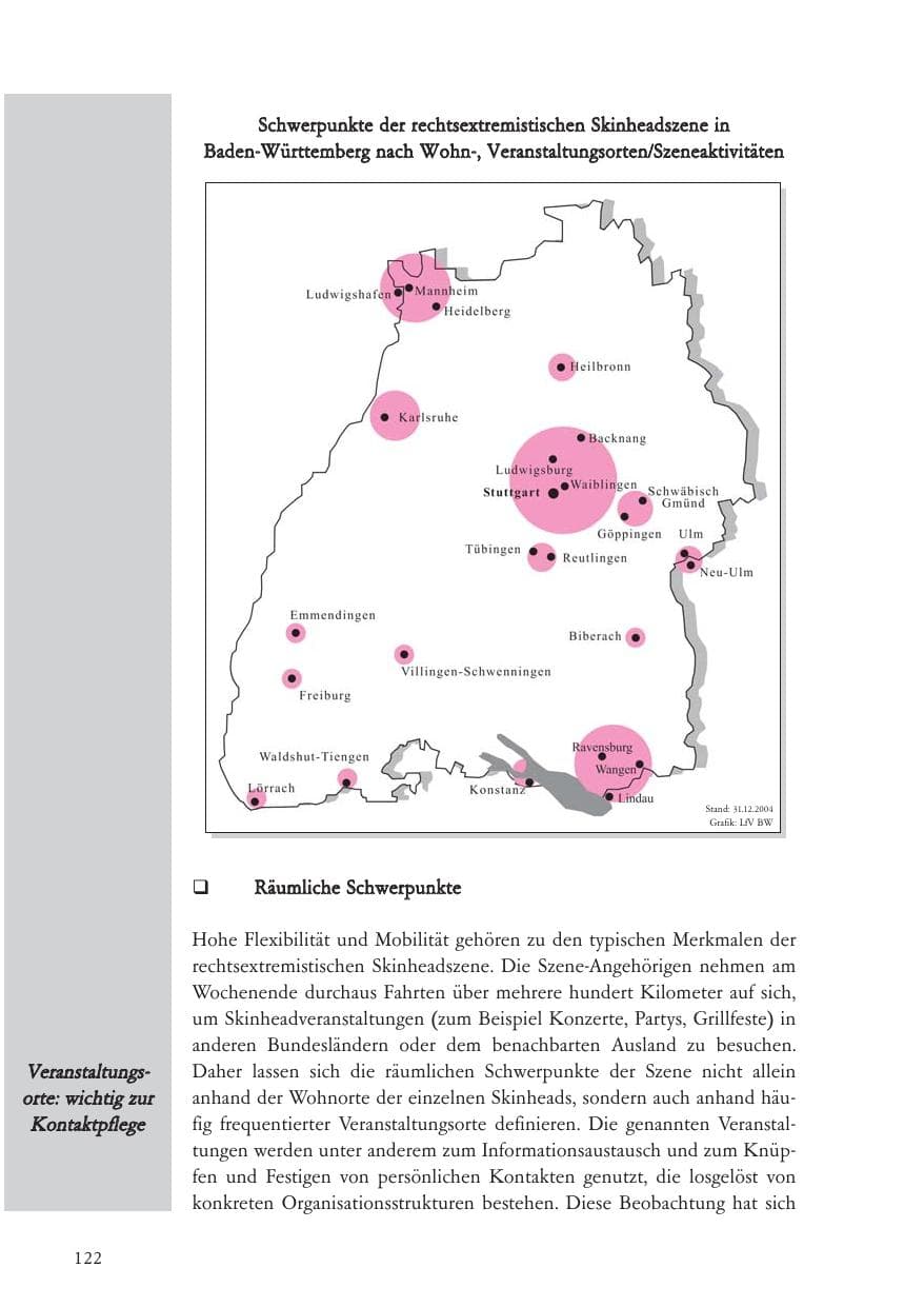 Seite 123 des Verfassungsschutzbericht 2004 Baden-Württemberg
