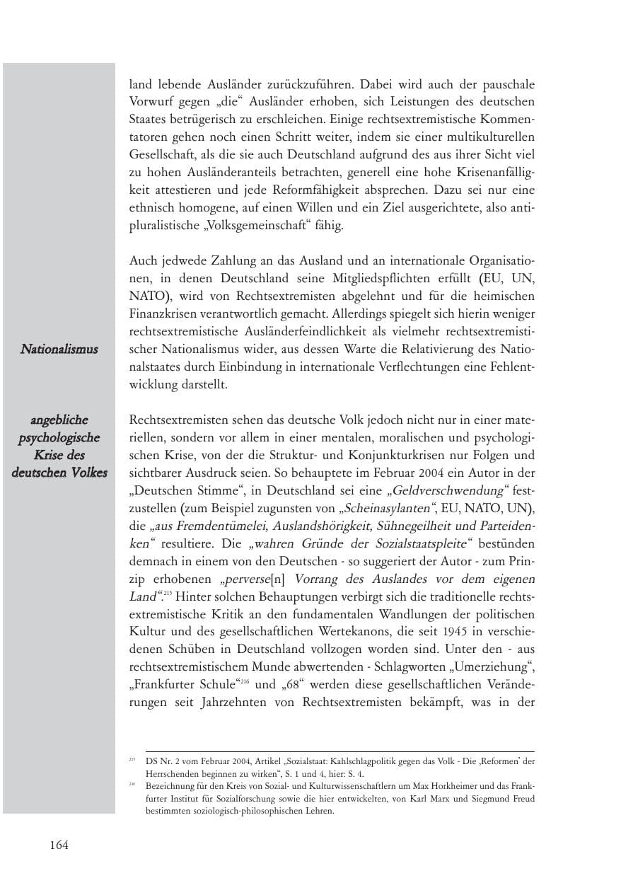 Seite 165 des Verfassungsschutzbericht 2004 Baden-Württemberg