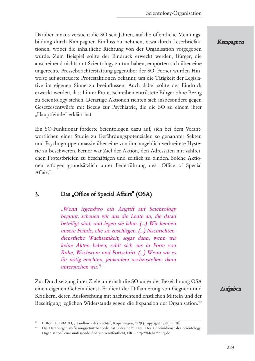 Seite 224 des Verfassungsschutzbericht 2004 Baden-Württemberg