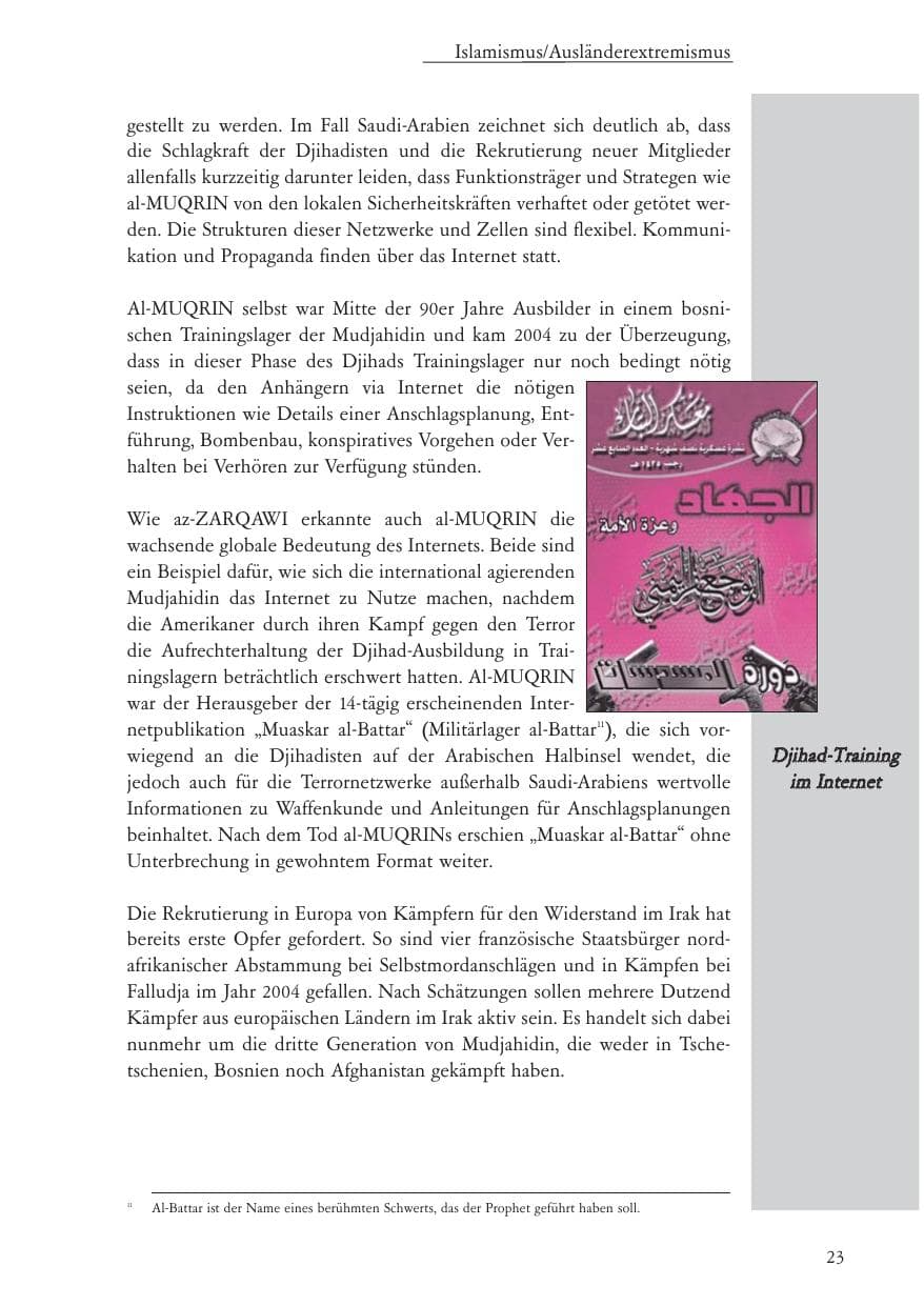 Seite 24 des Verfassungsschutzbericht 2004 Baden-Württemberg
