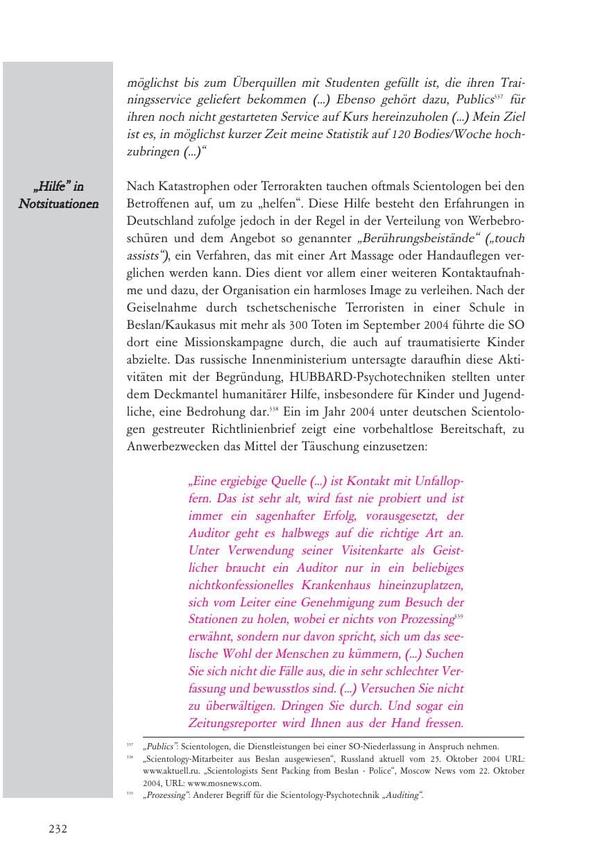 Seite 233 des Verfassungsschutzbericht 2004 Baden-Württemberg