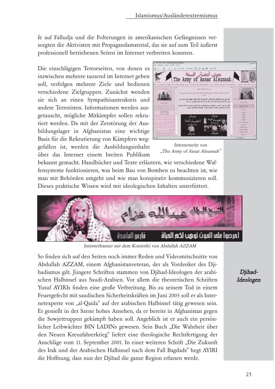 Seite 26 des Verfassungsschutzbericht 2004 Baden-Württemberg