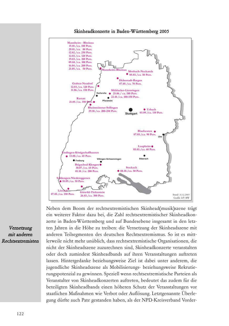 Seite 123 des Verfassungsschutzbericht 2005 Baden-Württemberg