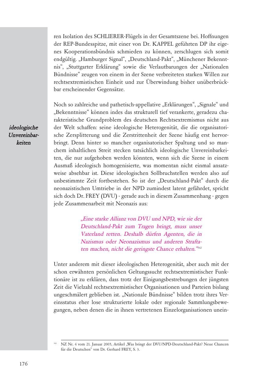 Seite 177 des Verfassungsschutzbericht 2005 Baden-Württemberg