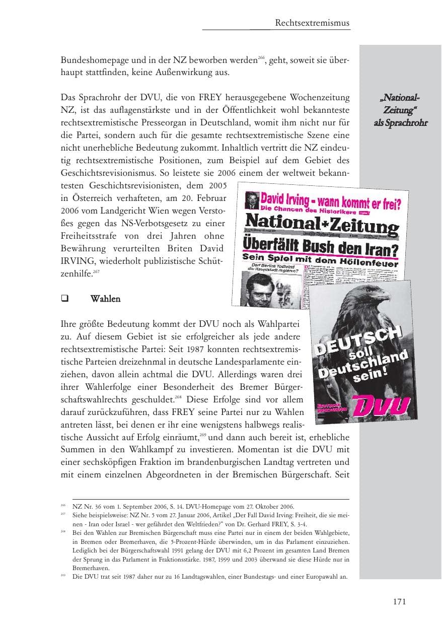 Seite 172 des Verfassungsschutzbericht 2006 Baden-Württemberg