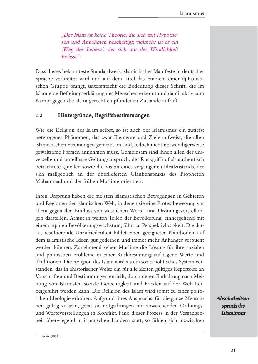 Seite 22 des Verfassungsschutzbericht 2006 Baden-Württemberg