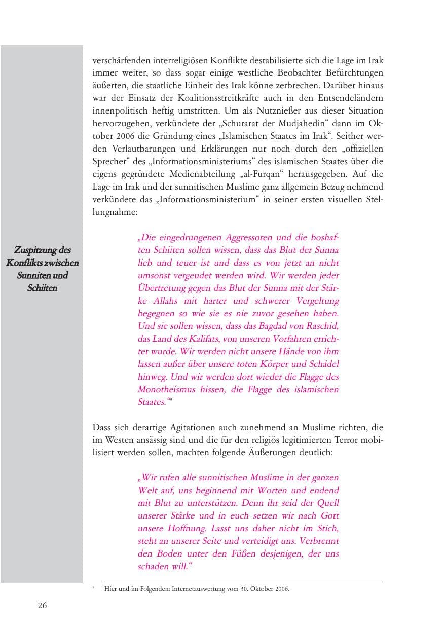 Seite 27 des Verfassungsschutzbericht 2006 Baden-Württemberg