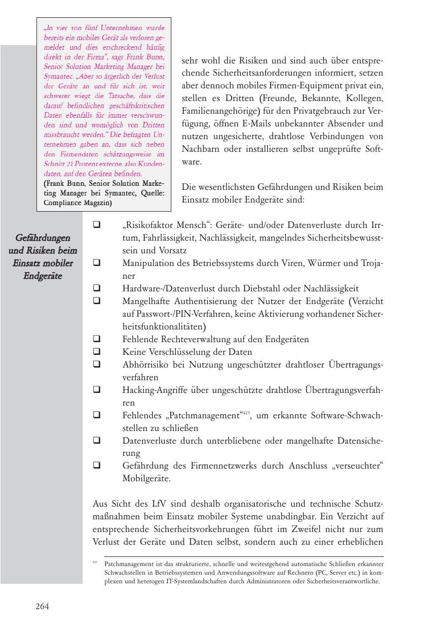 Seite 265 des Verfassungsschutzbericht 2006 Baden-Württemberg