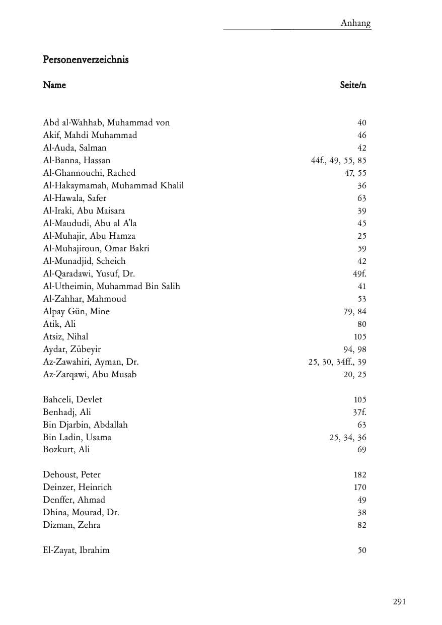 Seite 292 des Verfassungsschutzbericht 2006 Baden-Württemberg