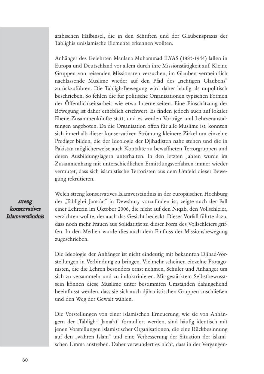 Seite 61 des Verfassungsschutzbericht 2006 Baden-Württemberg