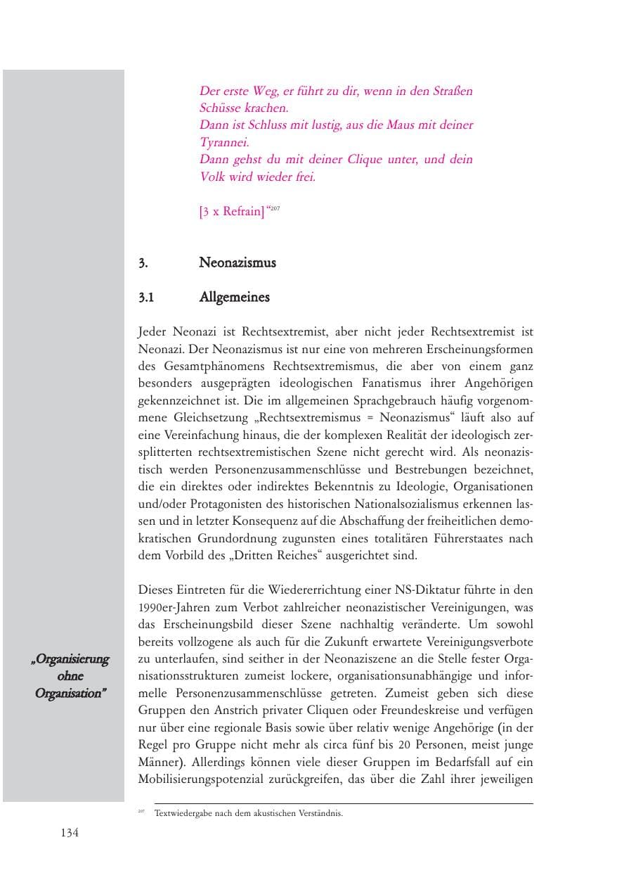 Seite 135 des Verfassungsschutzbericht 2007 Baden-Württemberg