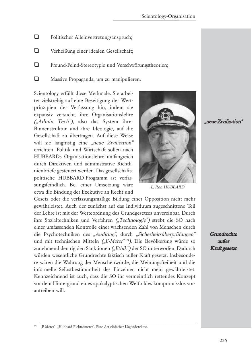Seite 226 des Verfassungsschutzbericht 2007 Baden-Württemberg