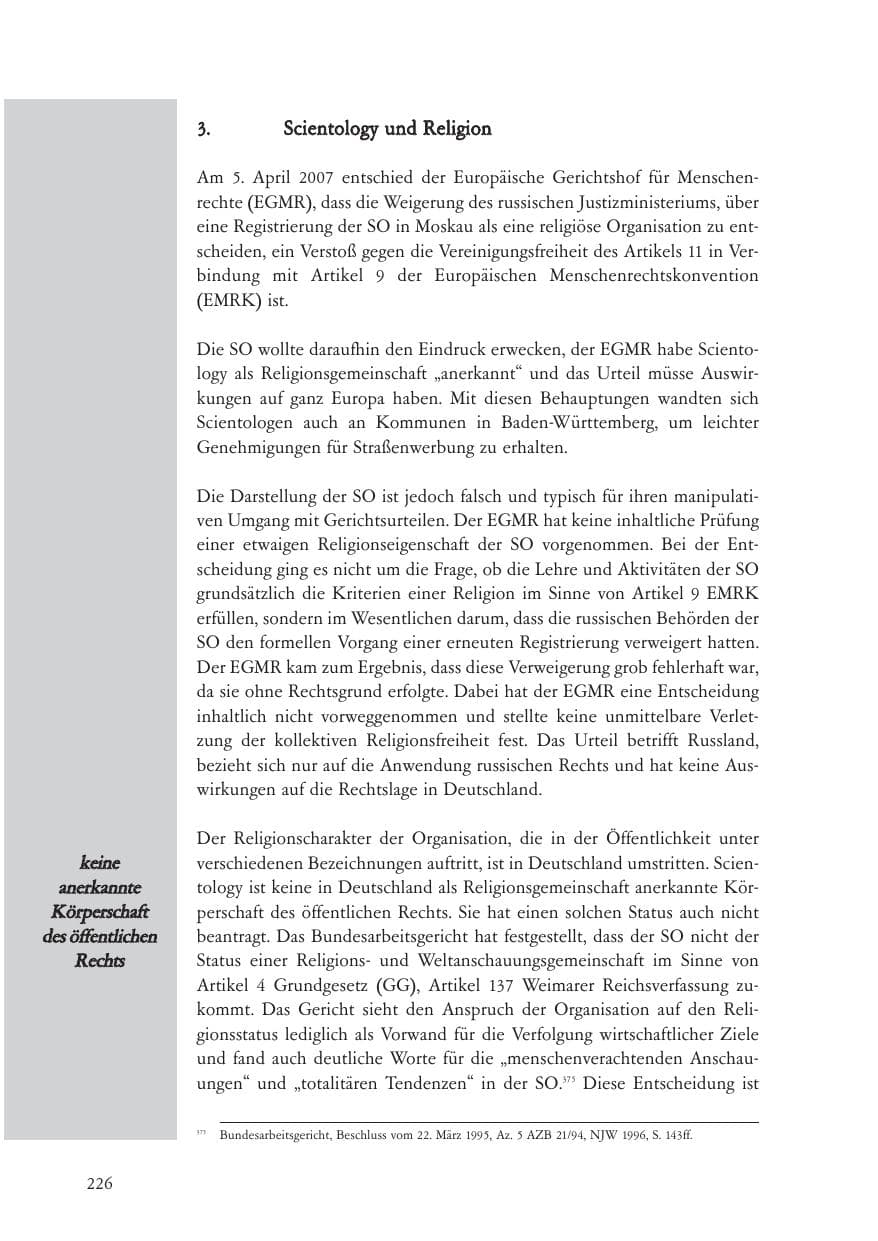 Seite 227 des Verfassungsschutzbericht 2007 Baden-Württemberg