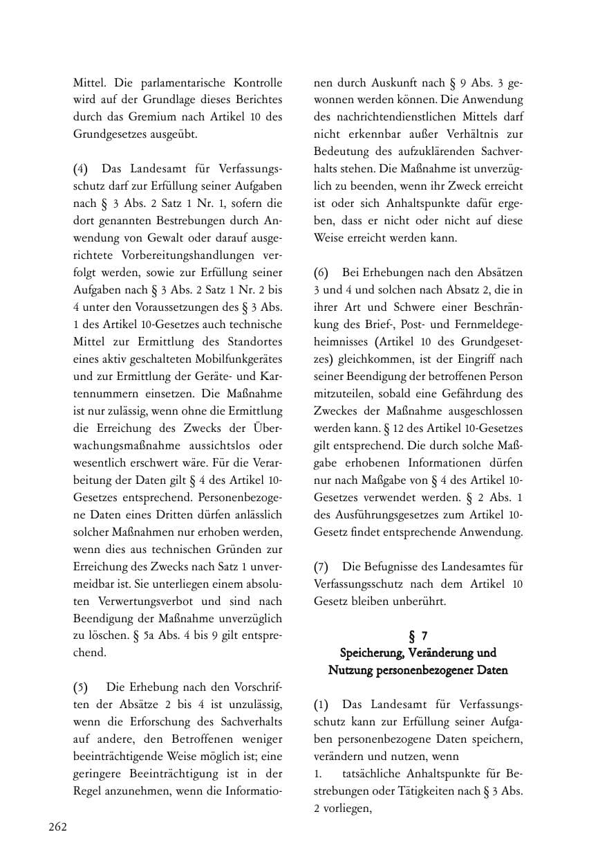 Seite 263 des Verfassungsschutzbericht 2007 Baden-Württemberg