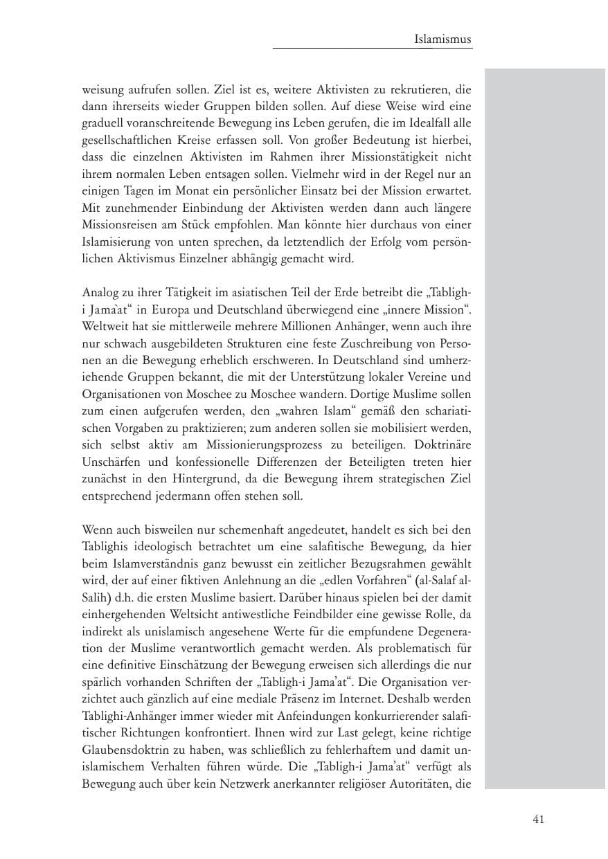 Seite 42 des Verfassungsschutzbericht 2007 Baden-Württemberg