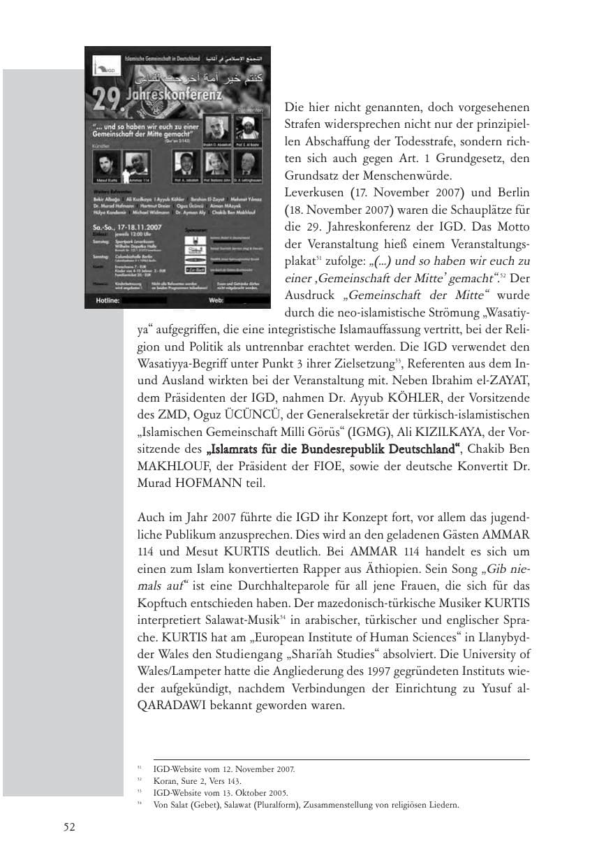Seite 53 des Verfassungsschutzbericht 2007 Baden-Württemberg