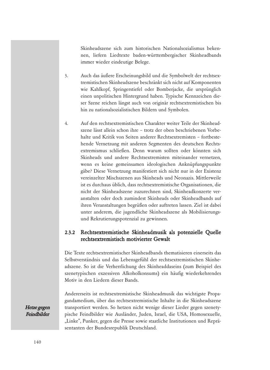 Seite 140 des Verfassungsschutzbericht 2008 Baden-Württemberg