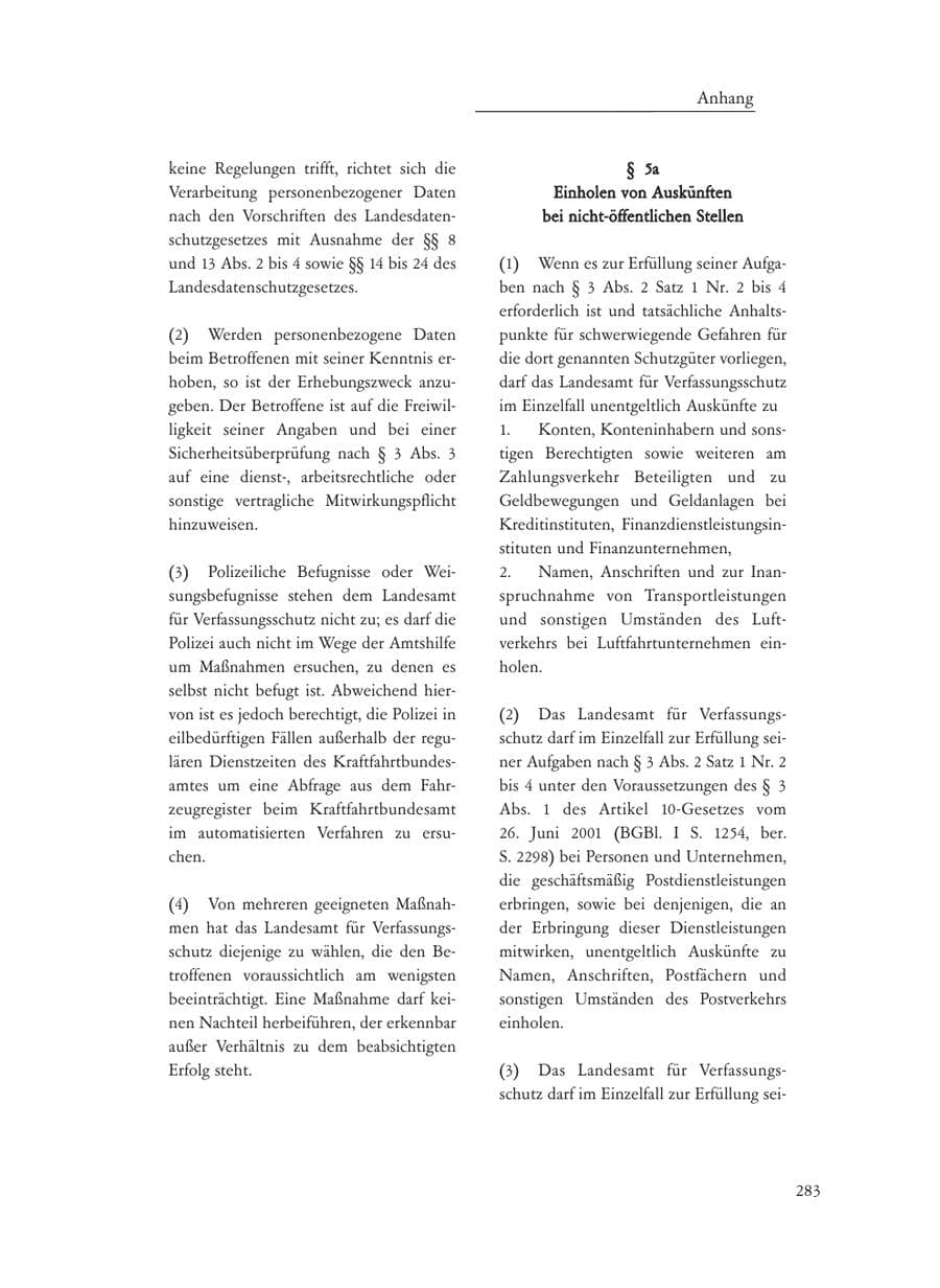 Seite 283 des Verfassungsschutzbericht 2008 Baden-Württemberg