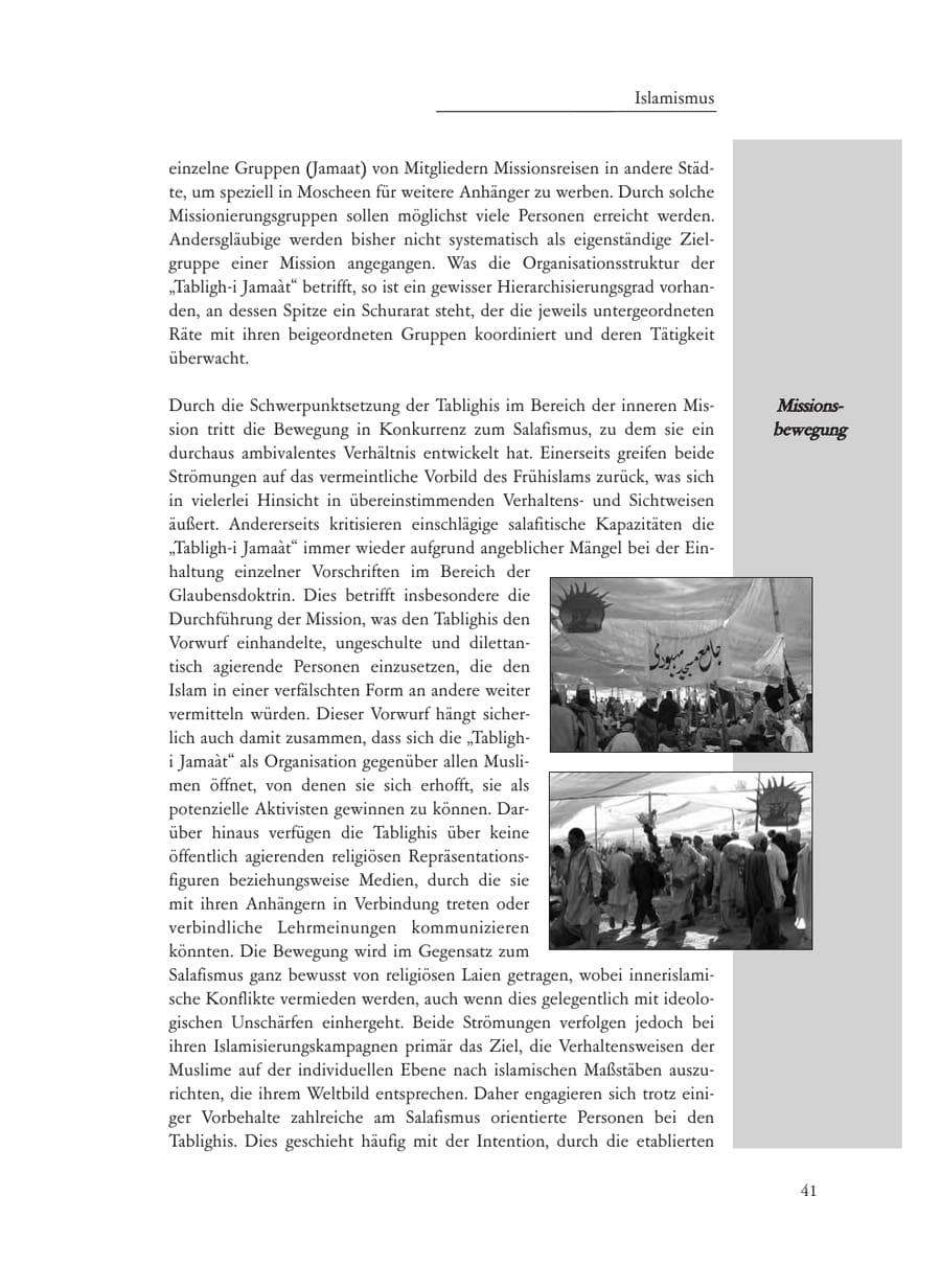 Seite 41 des Verfassungsschutzbericht 2008 Baden-Württemberg