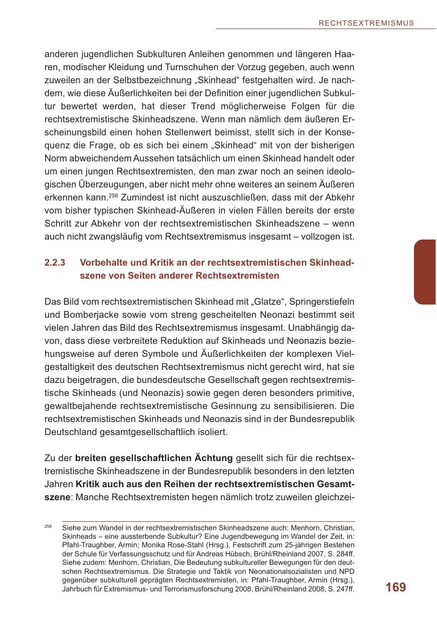 Seite 170 des Verfassungsschutzbericht 2009 Baden-Württemberg