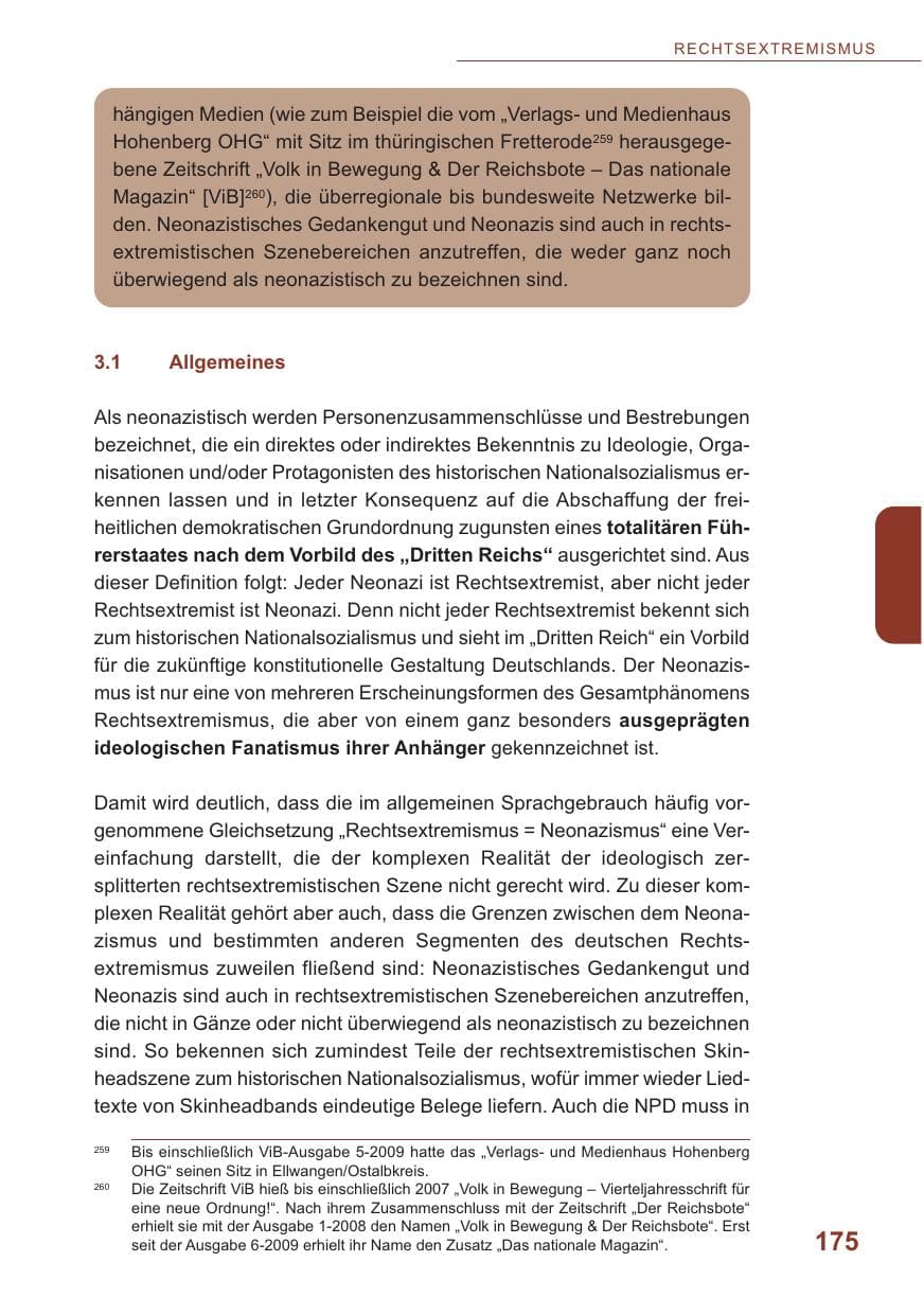 Seite 176 des Verfassungsschutzbericht 2009 Baden-Württemberg