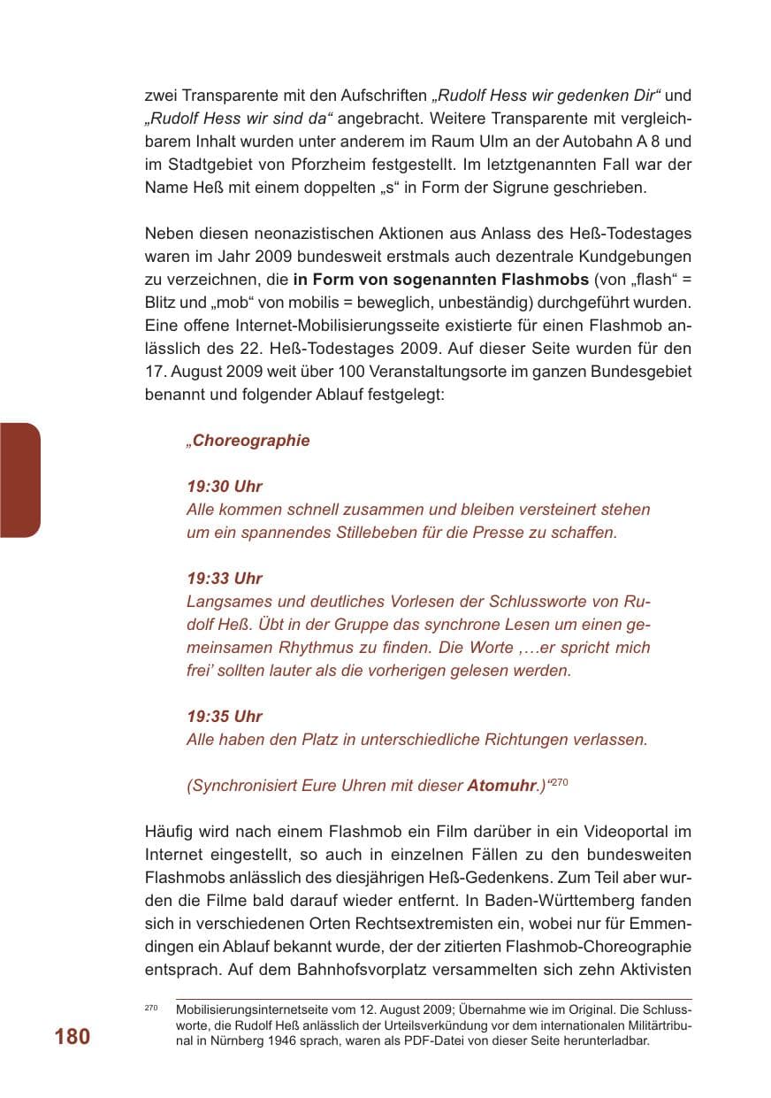 Seite 181 des Verfassungsschutzbericht 2009 Baden-Württemberg