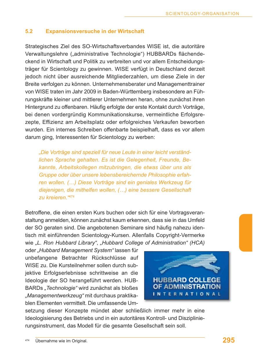 Seite 296 des Verfassungsschutzbericht 2009 Baden-Württemberg