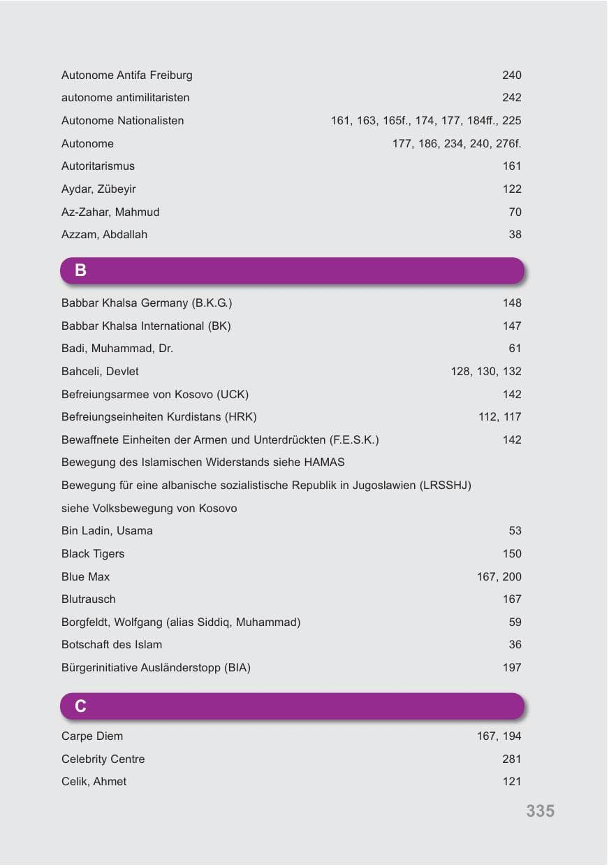 Seite 336 des Verfassungsschutzbericht 2009 Baden-Württemberg