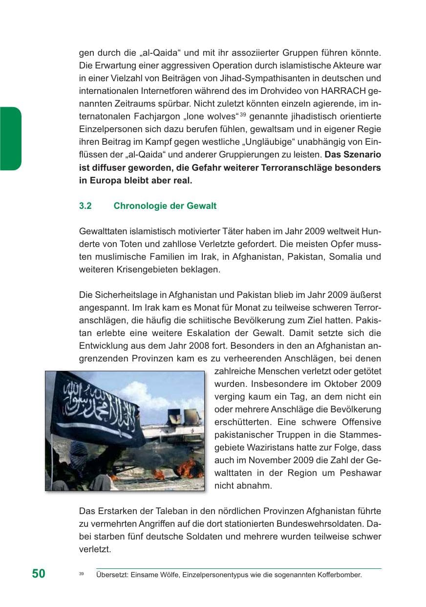 Seite 51 des Verfassungsschutzbericht 2009 Baden-Württemberg